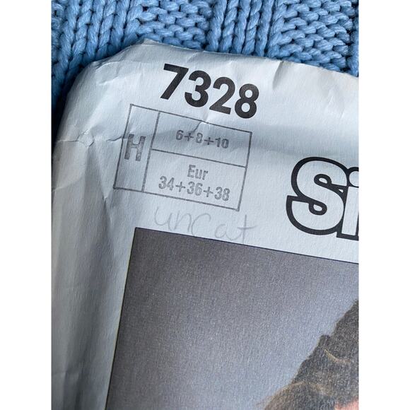 Simplicity 7328 Sewing pattern pullover top 1980s size 6 8 10 - Picture 2 of 5